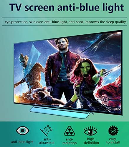 Kelunis Anti -Blue Light TV Screen Protector, Matte Anti Glare LCD LED Display Protetor Filme alivia a fadiga ocular para Sharp, Sony, Samsung, Hisense, LG/A/75in 1645/931mm