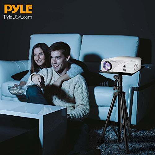Pyle Projecor Stand - Altura e ângulo Stand Tripod ajustável - Hold Laptops, Computers, DJ Equipment & Projectors