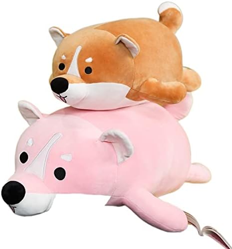Jrenbox Plush Toys fofos chai cachorro de cachorro de cachorro de brinquedo cachorro pedágio de travesseiro bebê acompanhando