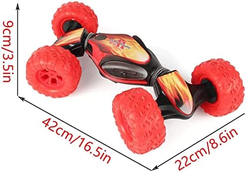 Toy 4WD RC Car rastreador com presentes de LED para crianças de 2,4 GHz RC RC Twisted Stunt CARR 360 ° Flips de dupla