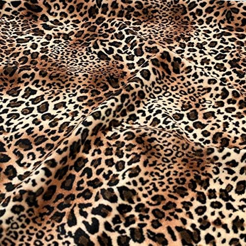 Africano Cheetah Print Stretch Velvet by Elotex International Fabric