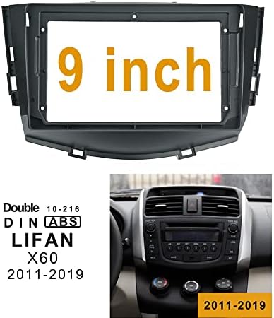 Double Din Instalation Dash Kit para LIFAN X60 2011-2019, estrutura estéreo de carro com arnês de fiação, antena GPS, cabos e Canbus
