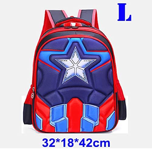 FAOLONE Toddle Boys Girls School Backpack 3D Cartoon Mochilas, Capitão American School Bags Dayback Saco de Escola