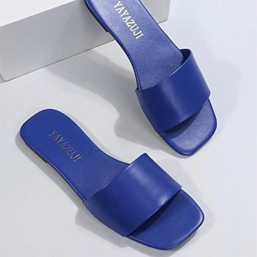 Flippers para mulheres planos de uma linha chinelos moda de sandália Plus Tamanho Combinando Sandália de Sandália Praia Casual
