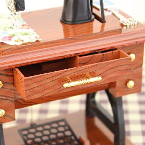 Besportble Toys Caixa de música Presente Caixa de música de máquinas de costura vintage para decoração de decoração musical