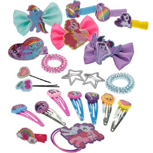 Townley Girl My Little Pony Hair Acessórios Kit | Conjunto de presentes para garotas infantis | Idades de 3 anos, incluindo arco de
