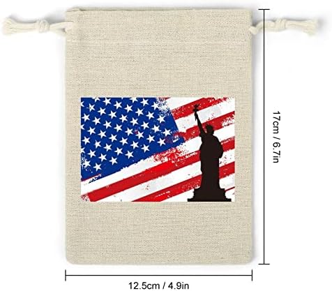 Bandeira Americana e Liberty Sagrings Bolsas de Armazenamento Bolsas de Candros Bolsas de Candros