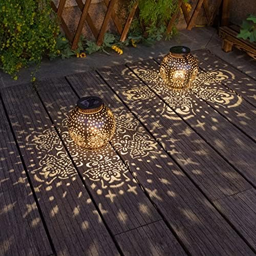 Lanternas solares Luzes decorativas de jardim à prova d'água ao ar livre coruja lanternas solares penduradas para pátio,