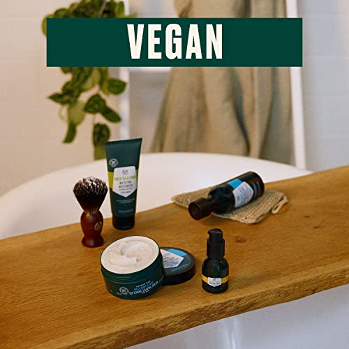 O Body Shop Cedar & Sage Conditioning Beard Oil - Melhora o brilho e amolece a pele - vegana - 1 oz