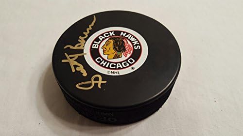 Scotty Bowman autografou autografia o Chicago Blackhawks Original Six Puck