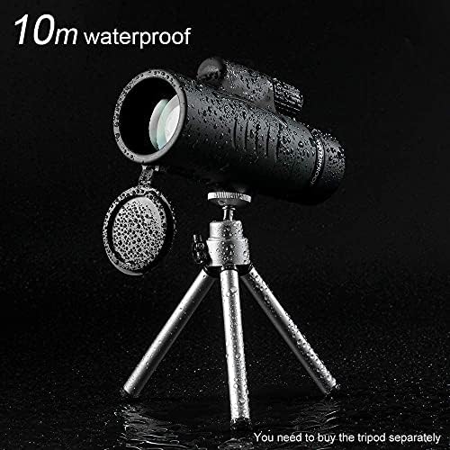 XYYXDD 10X42 Monocular, telescópio, com adaptador de smartphone Anti-Fog Bak-4 monocular, escopo para acampar cenário de vida