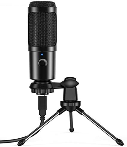 Microfone USB Microfone PC Vocals Microfones Recording Microfone para podcast de jogo de jogo de bate -papo de vídeo