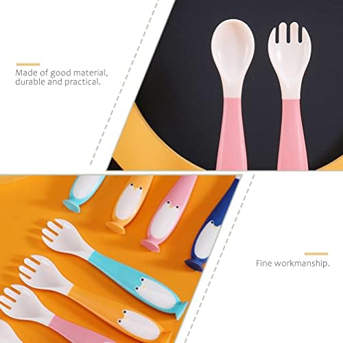 Crianças Terno 1 Conjunto de colheres portáteis Kit Treinamento para bebês Comer alimentos de tabela de tabela de bebês