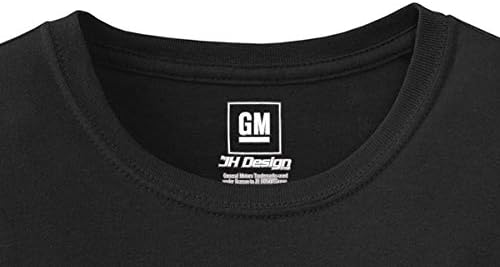 JH Design Group Mens Chevy Corvette T-shirt C5 Logotipo Black Crew pescoço camisa