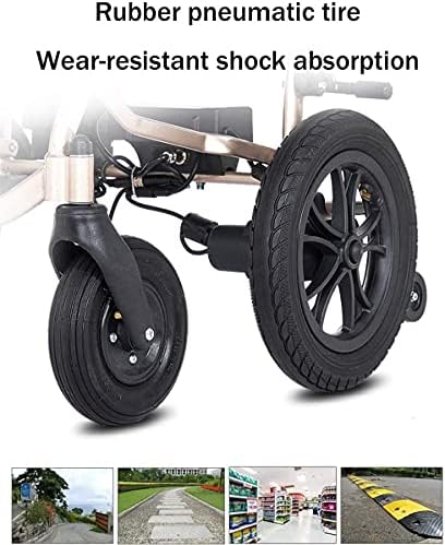 Máquina de deslocamento de cadeira de rodas móvel dobrável e alimentada por cotclo, até 440lb, pesa 45 lb de até 12 milhas