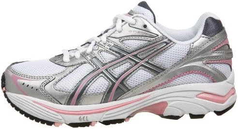 ASICS Little Kid/Big Kid GT-2140 GS Running Shoe, branco/carvão/rosa, 4 m Big Kid