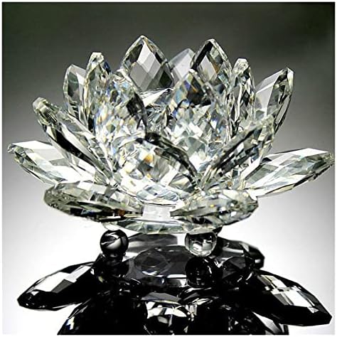 Hikje 60mm-200mm Crystal Swan Lotus Glass Caractere Town Papel