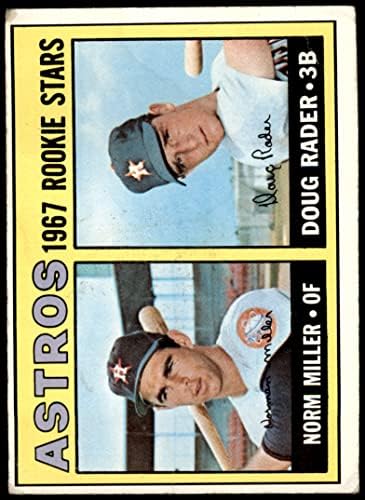 1967 TOPPS # 412 ASTROS SOPROS DOUG RADER/Norm Miller Houston Astros Fair Astros