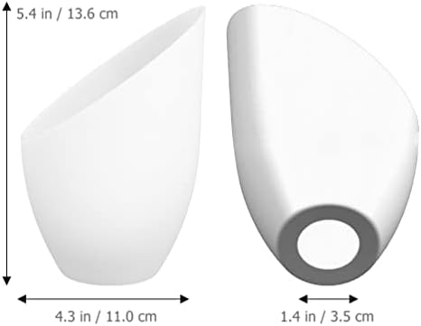 Operitacx 5pcs plástico branco plástico abajur ferradura lâmpada de lâmpada de reposição de lâmpada de lâmpada de lâmpada de