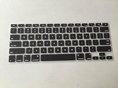 Auto -teclado Silicone Membrane Film Skin for MacBook Air Pro 13/15/17 Laptop -Black