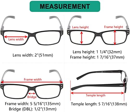 Eyekepper economiza 10% em contas de mola de 5 pacote em pacote de leitura de óculos de leitura para homens e 5 leitores