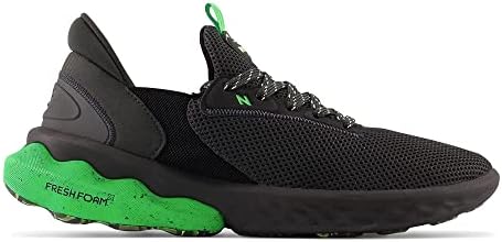 New Balance Men's Fresh Foam Roav Elite V1 Sapato de corrida, Blacktop/Green, 10