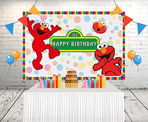 Caso -pano de Elmo para abastecimento de festas de aniversário Banner de desenhos animados de 5x3 pés para decorações