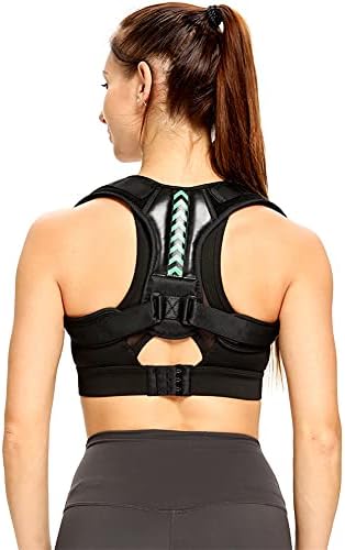 Tpeiorf nova versão do corretor da postura para homens e mulheres, usado para apoio nas costas, aliviar a dor no pescoço, nas