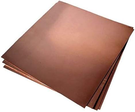 Folha de cobre Nianxinn Jóias de folha de metal de cobre puro, adequado para solda e braz 0,15 mm x 300 mm x 300 mm de folha