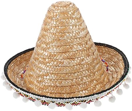 Abofan mexicano Sombrero mexicano decoração de festa ao ar livre Hapsa de festa mexicana fantasia de fantasia adulta