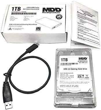 MaxDigitalData HD250U3 -C 1 TBE USB 3.0 PS4 PS4 DISCURSO DE HOST DO JOGO EXTERIAL - - Garantia de 2 anos