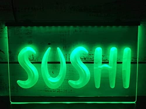 DVTEL Sushi Shop Néon SIGN MODELA DE MODELA LED LEITAS LUMAS LENTAS LUMINAS SIGNABOLA PAINEL DE ACRYLIC Luz decorativa, 60x40cm Hotel Restaurant Bar Coffee Shop