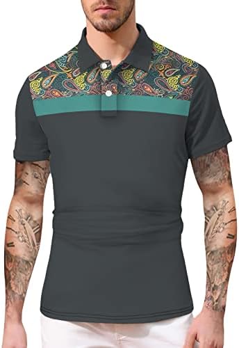 Camisas do dia de Yhaiogs St. Patricks para homens Teses de homens altos camisa de manga curta de manga curta camisa de praia sólida