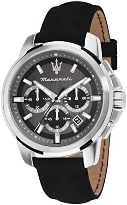 Maserati Men's R8871621006 SUCCESSO ANALOG ANALÓGICO DE GESTZ ANALÓGICO Black Watch