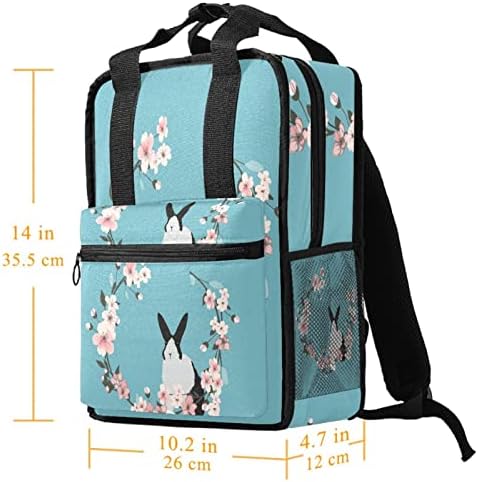 Tbouobt Travel Mackpack Laptop Laptop Casual Mochila Para Mulheres Homens, Cerejeira de Cerejeira De Cartoon Animal