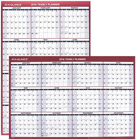 Calendário de parede anual de papel de glance , vertical/horizontal, não easitável, 36 x 24 polegadas
