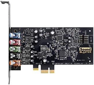 Creative Sound Blaster Audigy FX PCIE 5.1 ​​Card de som interno com amplificador de fone de ouvido de alto desempenho para PCs
