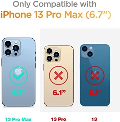 GVIELIN para iPhone 13 Pro Max Case com protetor de tela + protetor de lente da câmera, capa de proteção de proteção