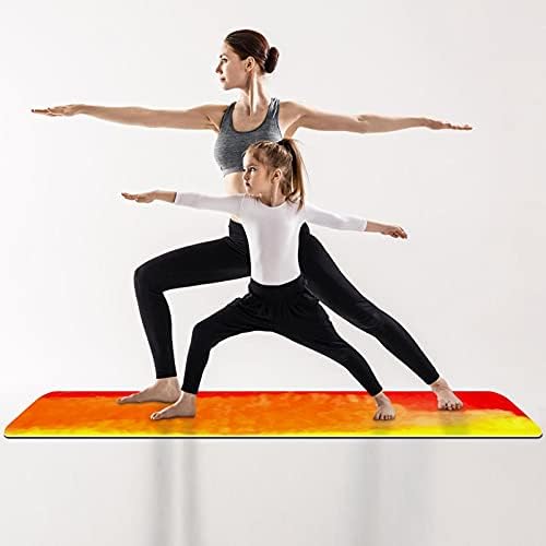 Exercício e fitness de espessura não deslizante 1/4 tapete de ioga com estampa de arco -íris para yoga pilates e exercício de