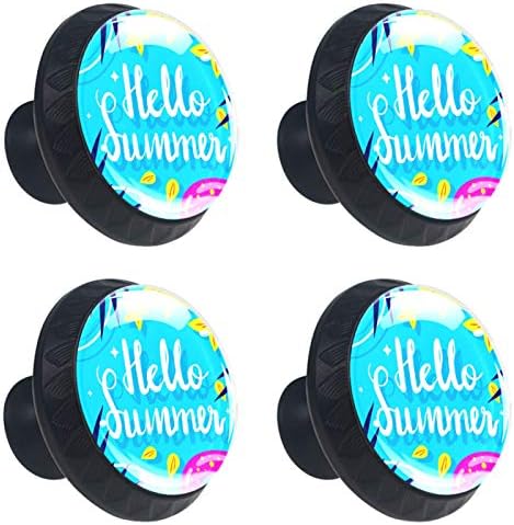 Ideal Summer Hello Hello Blue Beach Porta Gaveta Pull Handle Decoração de móveis para cabine de cozinha penteadeira