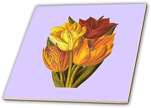 3drose taiche - pintura de acrílico - tulipas - tulipas cortadas ainda vida - telhas
