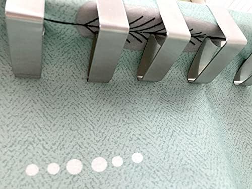 Aliotech 4pcs forma de lua aço inoxidável prata espessada espessada de pano forte topo de mesa de mesa de toca de tampa de tampa de tampa de mesa suporte de pano de mesa de pano de mesa de tolo