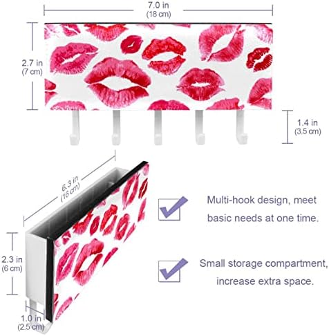 Laiyuhua ganchos adesivos coloridos com 5 ganchos e 1379 compartimento para armazenamento, perfeito para sua entrada,