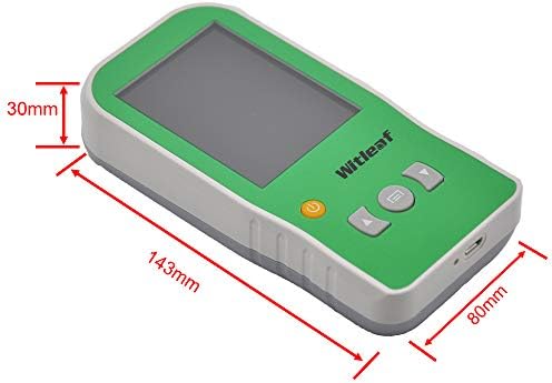 WitLeaf 3,2 Oxímetro de pulso de mão veterinário com SPO2, PR para sensor