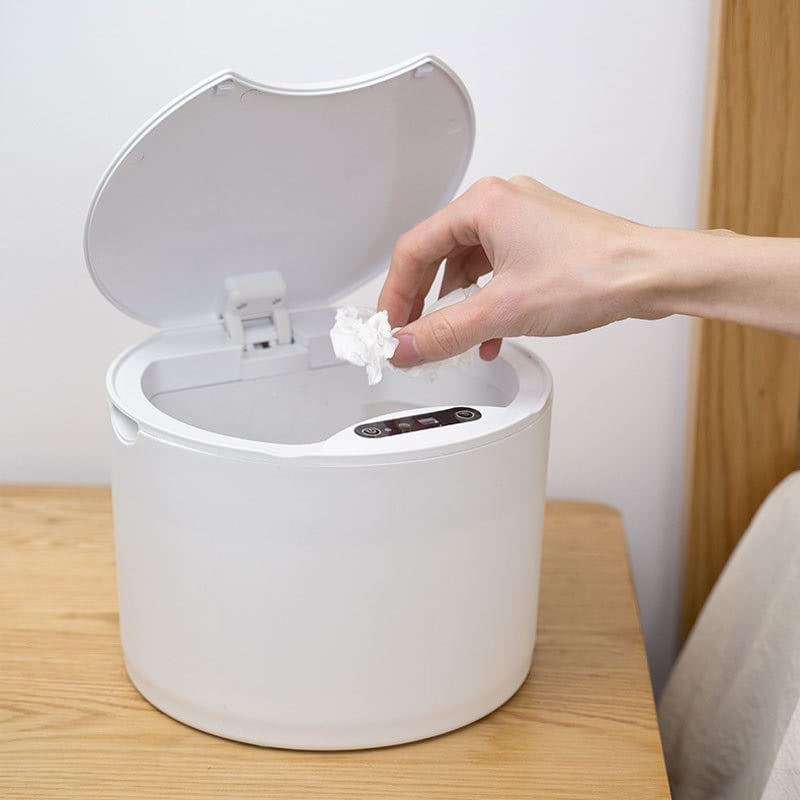 Lixo de lixo do sensor inteligente genigw para lata de lixo de cozinha para banheiro sala de estar rachaduras de lixo de sensor