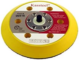 KASSTEEL 99416 6 por 6 orifícios almofada de backup de 16 mm de espessura 5/16 -24 Discos de lixamento de hub rosqueados