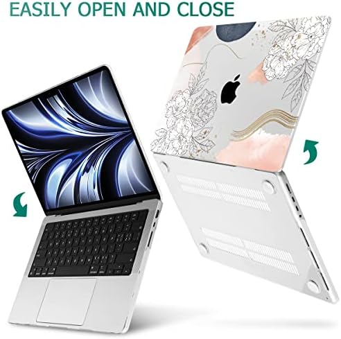 Tuiklol Compatível com MacBook Pro 16 polegadas Caso 2023 2021 A2780 A2485 M2/M1 PRO/MAX CLIP, Caixa de casca dura