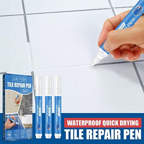 Rejunte caneta branca de telha rejunte Marcador de tinta: rejunte à prova d'água corante e caneta selador para pisos mais limpos e