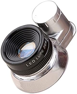 Ligna iluminada LXXSH com lupa de vidro de inspeção de lentes de bolso de zoom de 20x ajustável