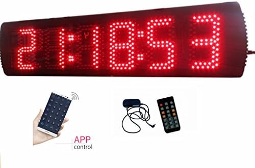 Azoou 5inch LED Timing Relating Timer por App e IR Remote Control